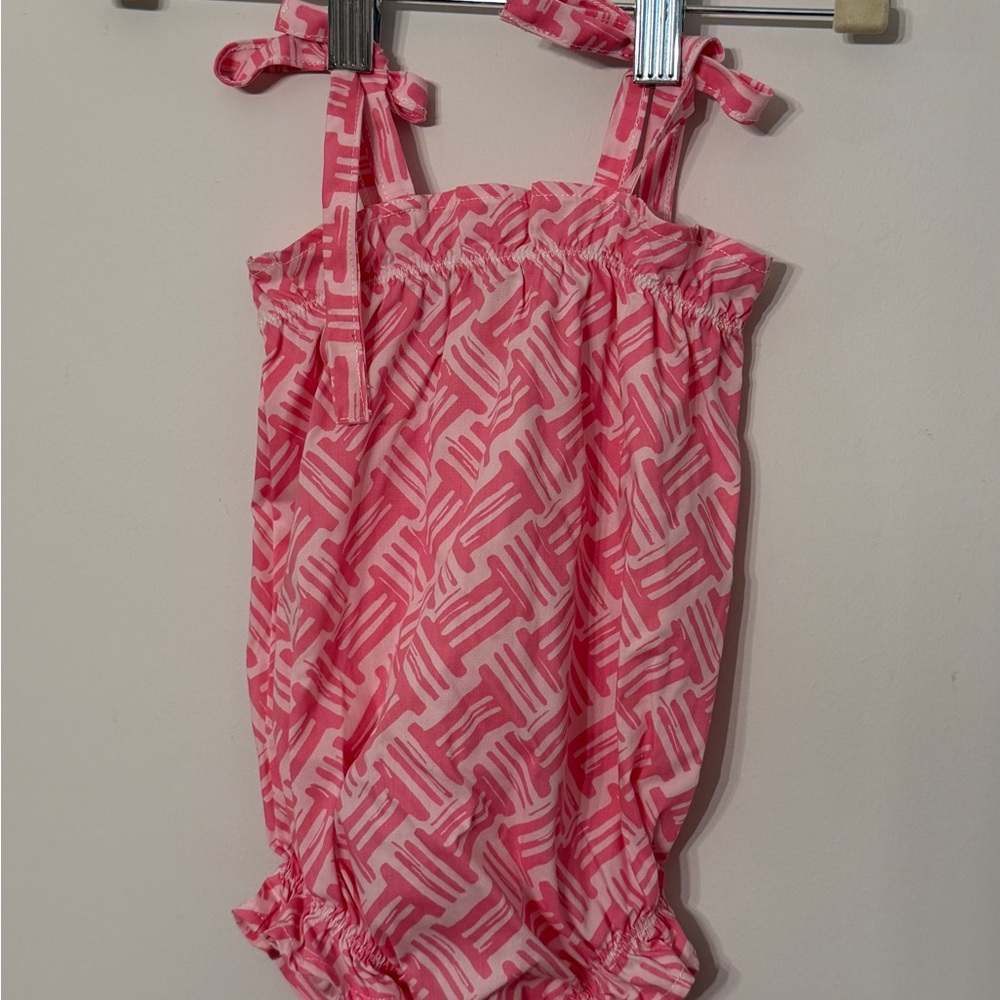 TBBC Rosey Romper in Bal Harbour Basketweave